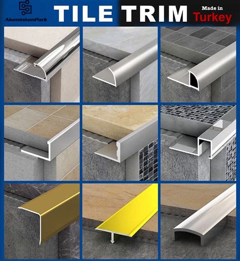 trim of house vs metal edge trim|best trim for tile edge.